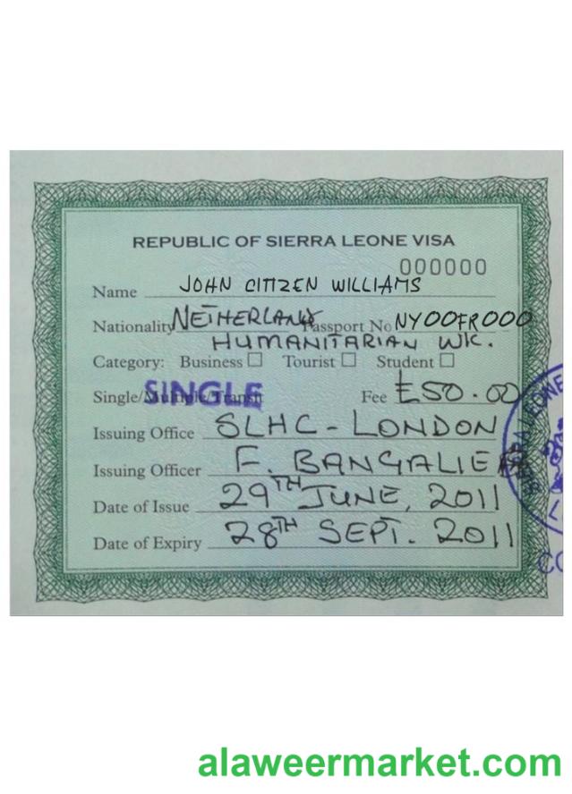 SIERRA LEONE visa